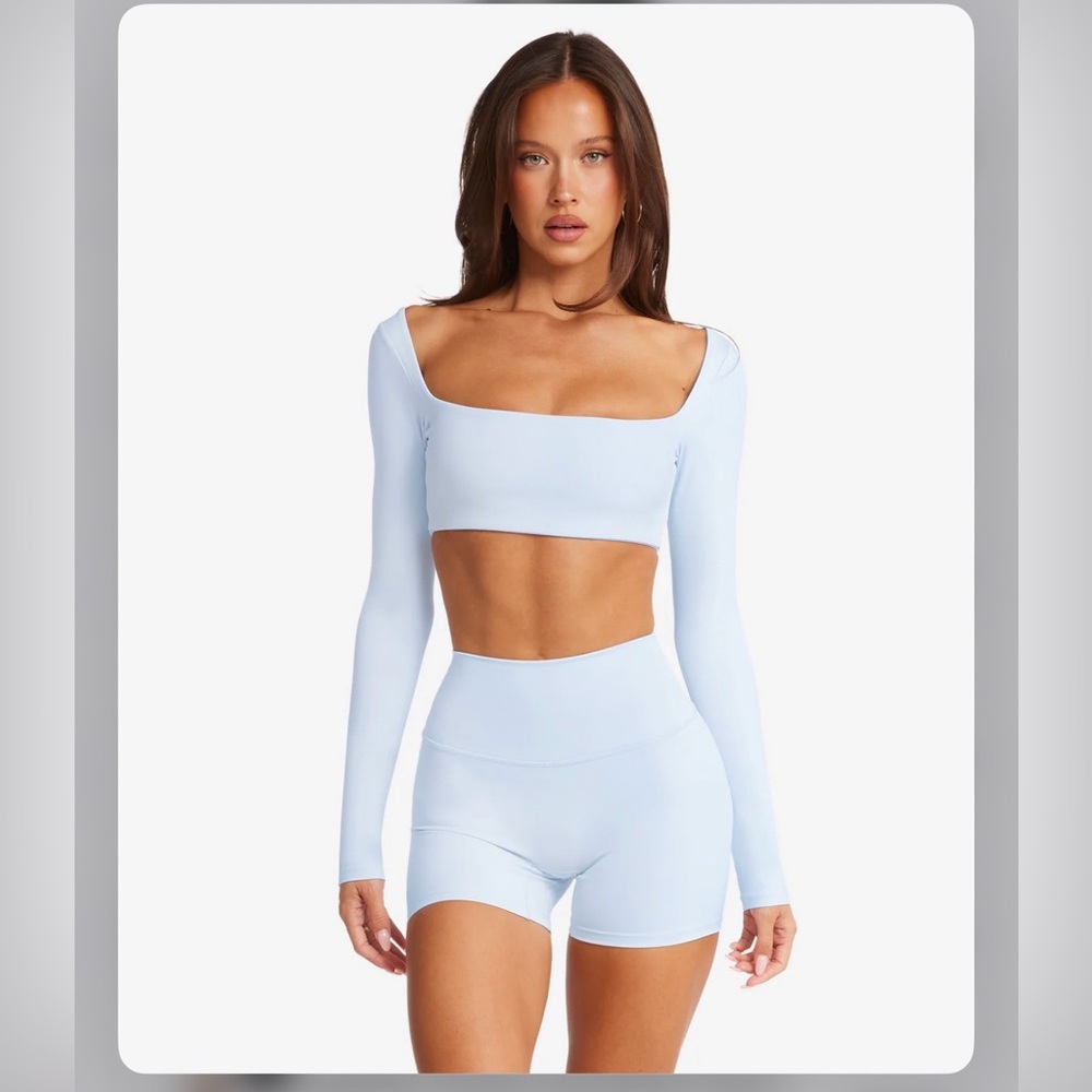 CSB freedom scoop long sleeve crop ice M